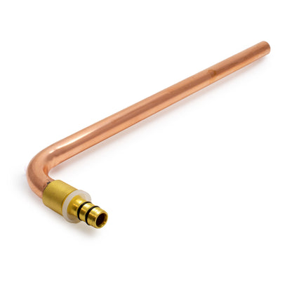 16mm x 15Cu Press Radiator Elbow - Unplated
