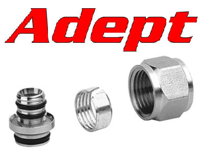 Nickel 15x2mm 3/4" Pipe Connector