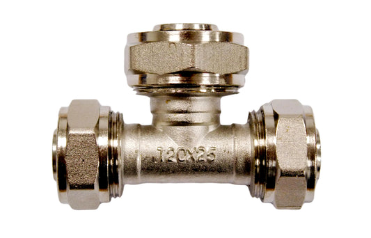 20mm x 25mm x 20mm MLCP Compression Tee with Reducer