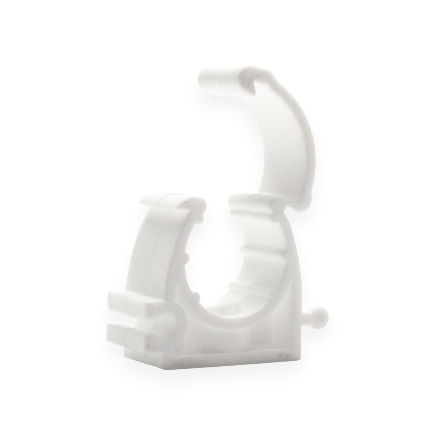 White Hinged Pipe clip for 16mm Pipe (Pack of 50)
