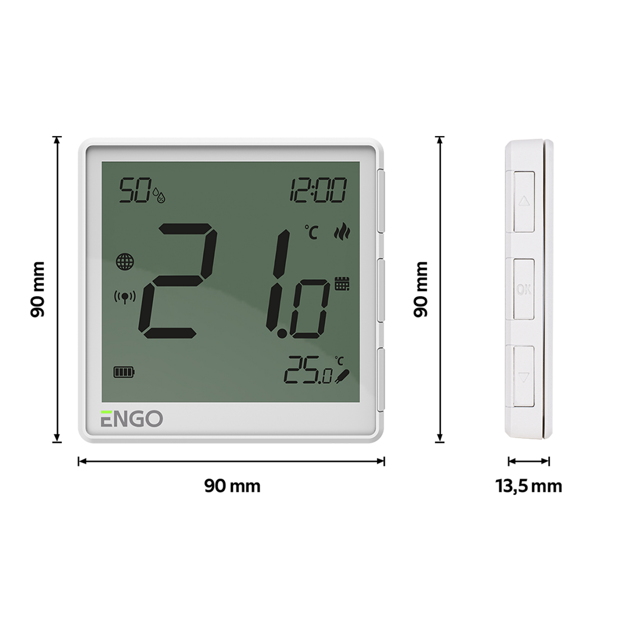 ENGO ZigBee Smart Wireless Thermostat - White