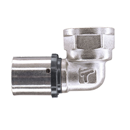 25mm x 3/4" MLCP Brass Press Elbow Fitting with 3/4" Female Adaptor