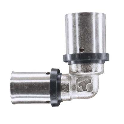 16mm x 25mm MLCP Brass Press Elbow Reducer
