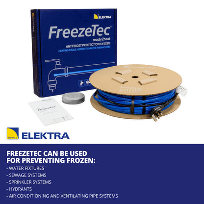 ELEKTRA FreezeTec®2 – Pipe Frost Protection Heating Cable with Thermostat