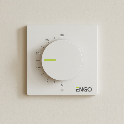 ENGO ESIMPLE Dial Thermostat - White