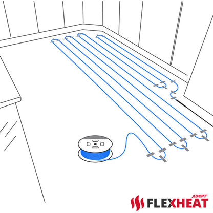10W/m Flexheat Electric Underfloor Heating Cable