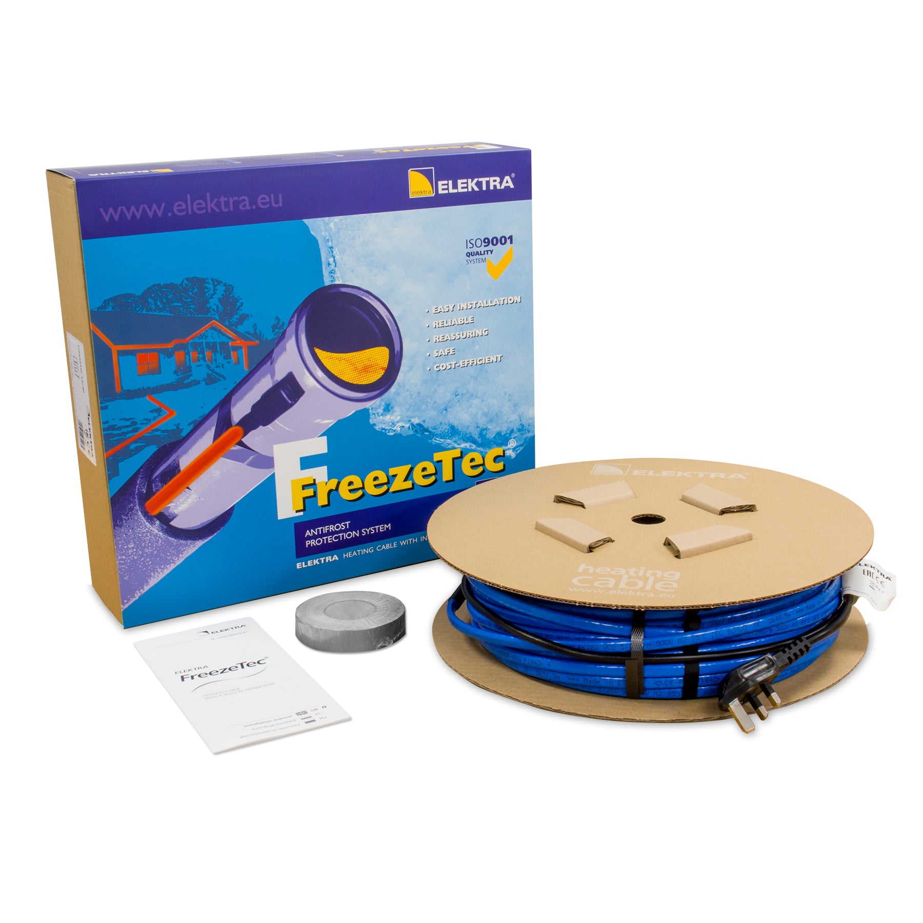 Frost Protection Cable - Heat Trace - Freezing / Frozen Pipe c/w Therm ...