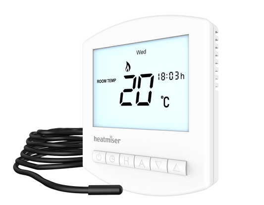Digital Programmable Thermostat c/w Air & Floor Sensor - 16A