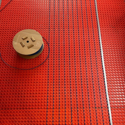 Electric Undertile Heating Cable with HeatBase Decoupling Membrane