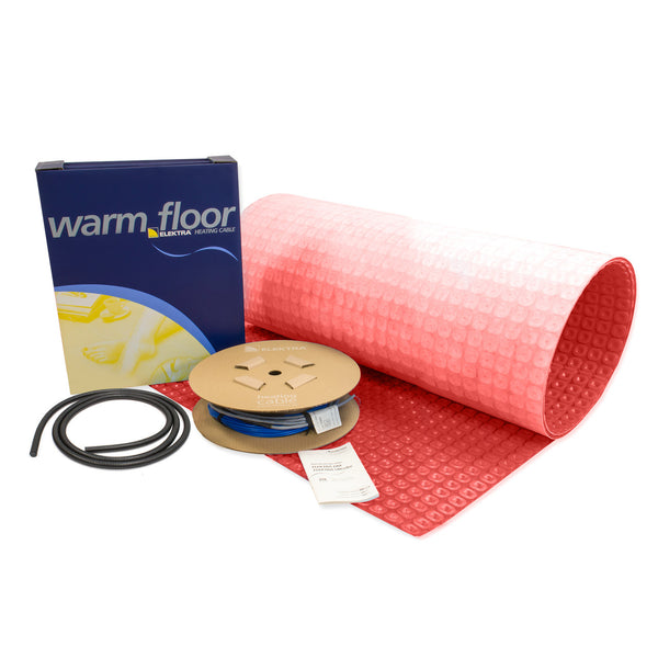 Electric Undertile Heating Cable with HeatBase Decoupling Membrane