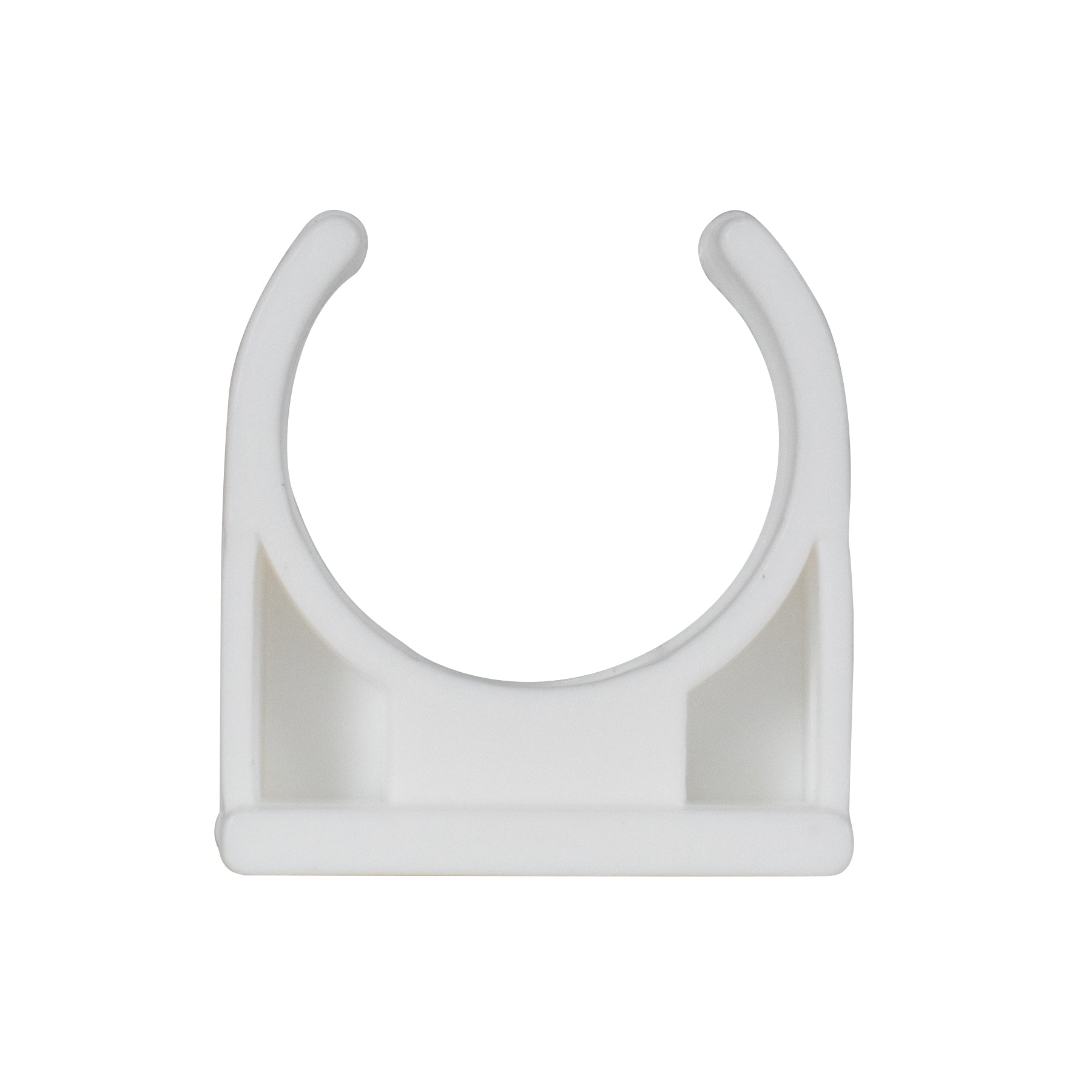 TekTools White Plastic Open Pipe Clips (200 Pack)