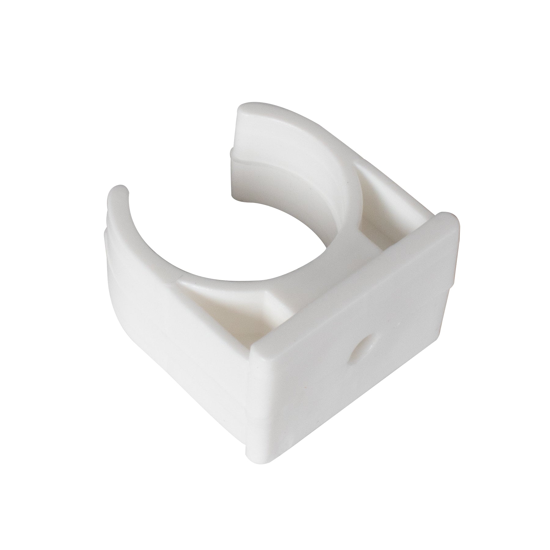 TekTools White Plastic Open Pipe Clips (200 Pack)