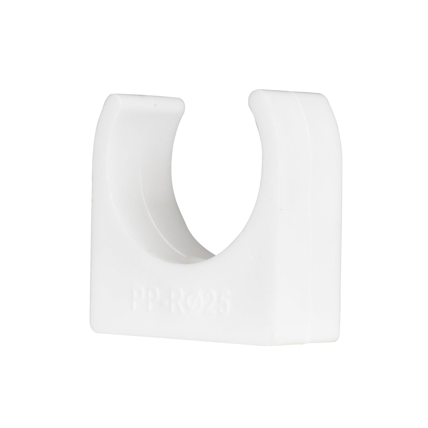 TekTools White Plastic Open Pipe Clips (200 Pack)