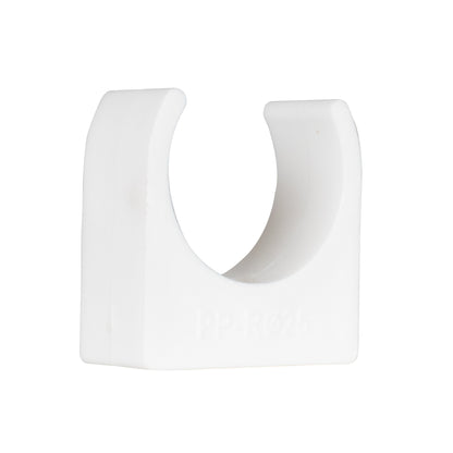 TekTools White Plastic Open Pipe Clips (200 Pack)