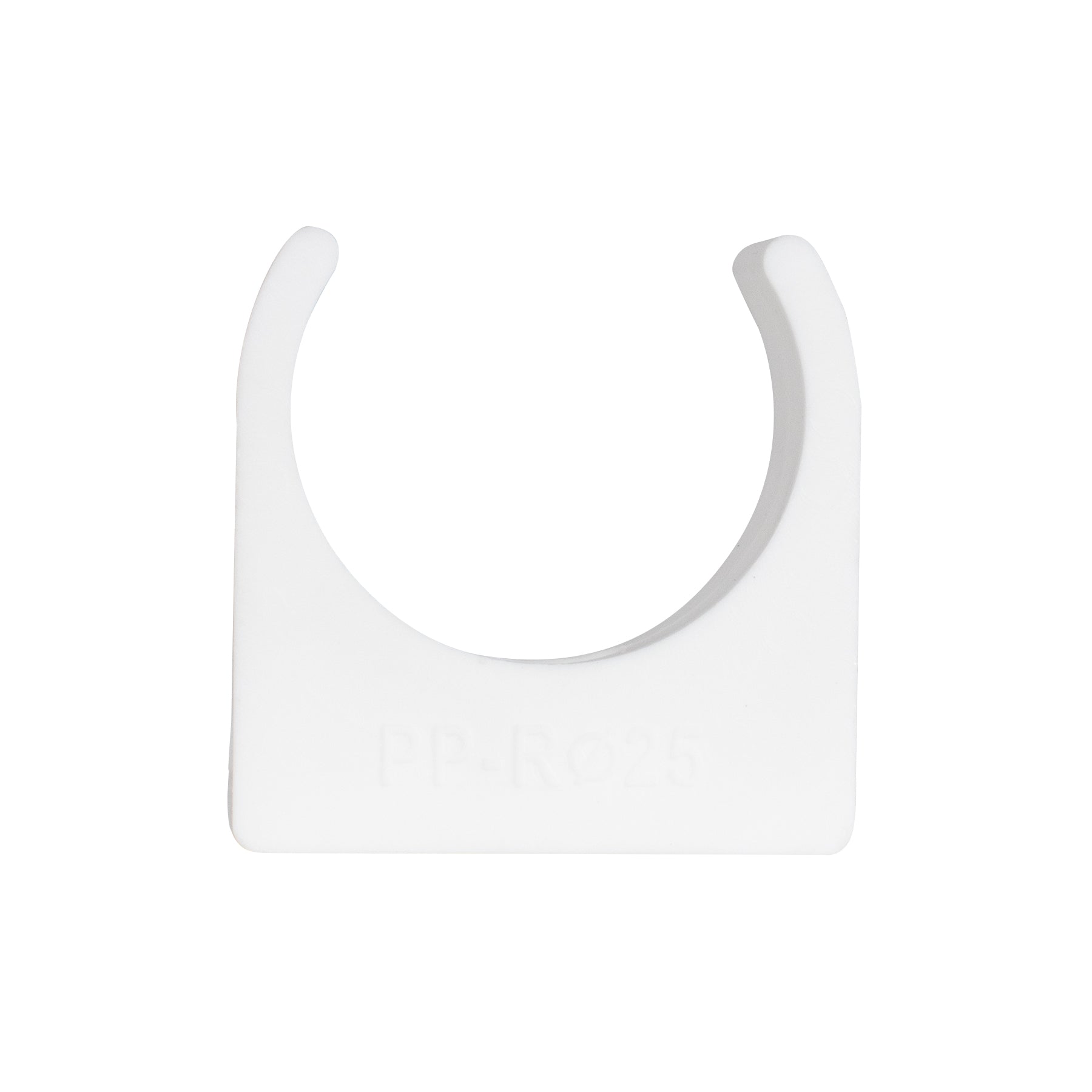 TekTools White Plastic Open Pipe Clips (200 Pack)