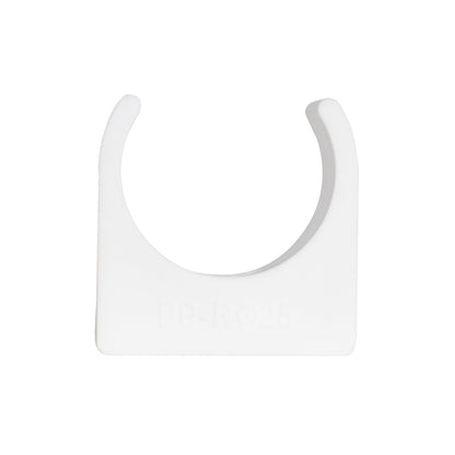 TekTools White Plastic Open Pipe Clips (200 Pack)