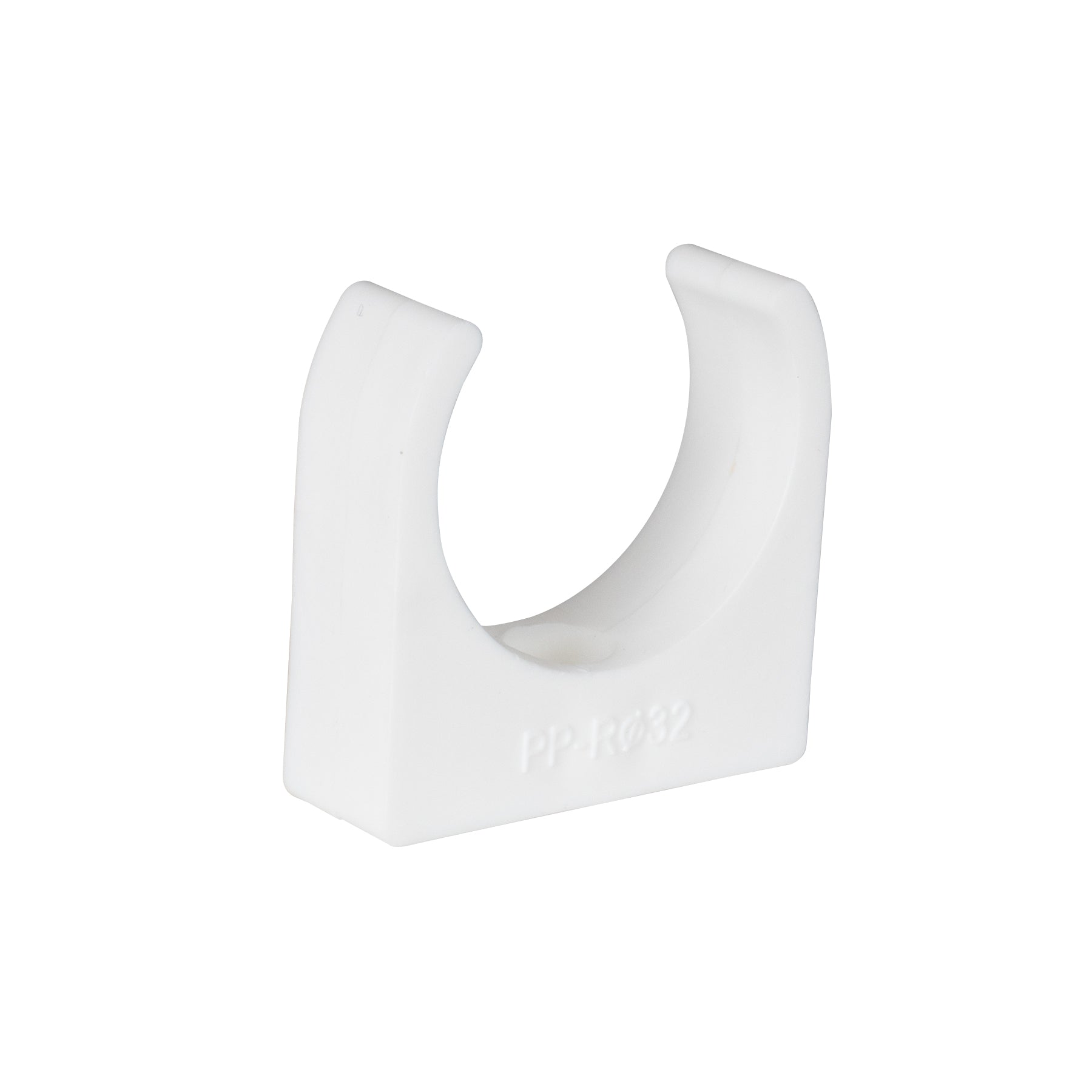 TekTools White Plastic Open Pipe Clips (200 Pack)