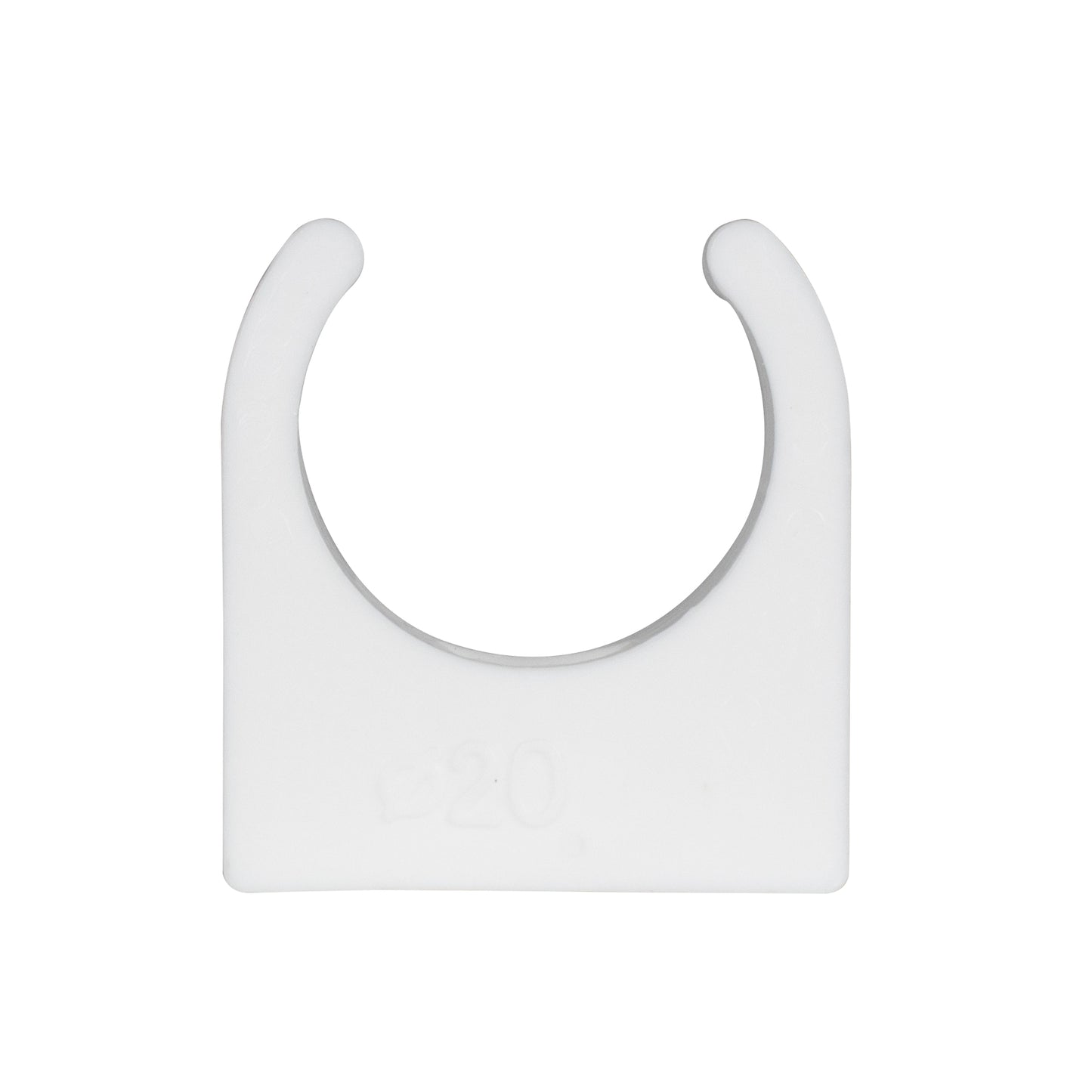 TekTools White Plastic Open Pipe Clips (200 Pack)