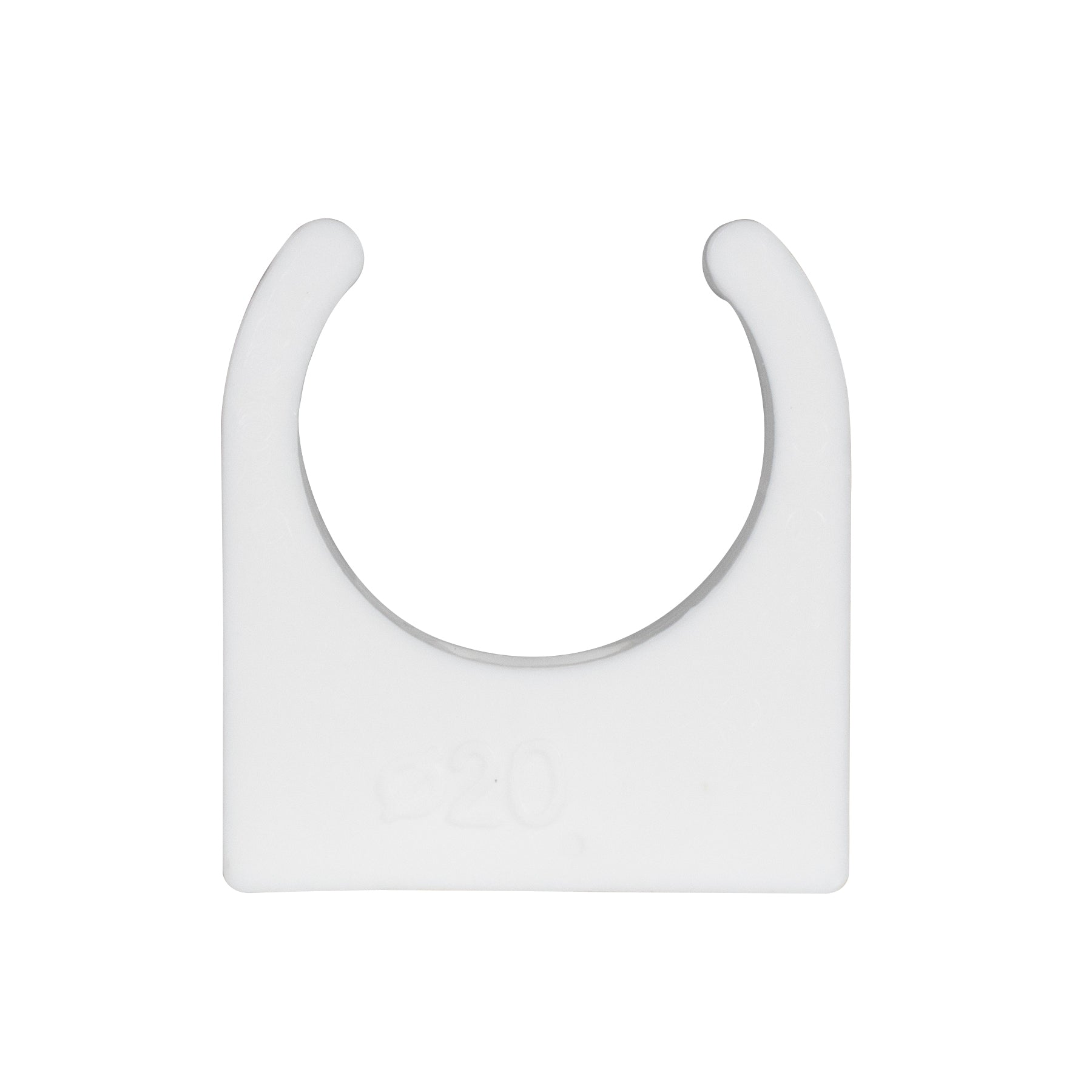 TekTools White Plastic Open Pipe Clips (200 Pack)