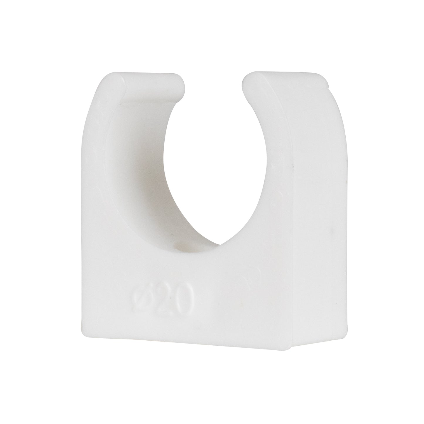 TekTools White Plastic Open Pipe Clips (200 Pack)