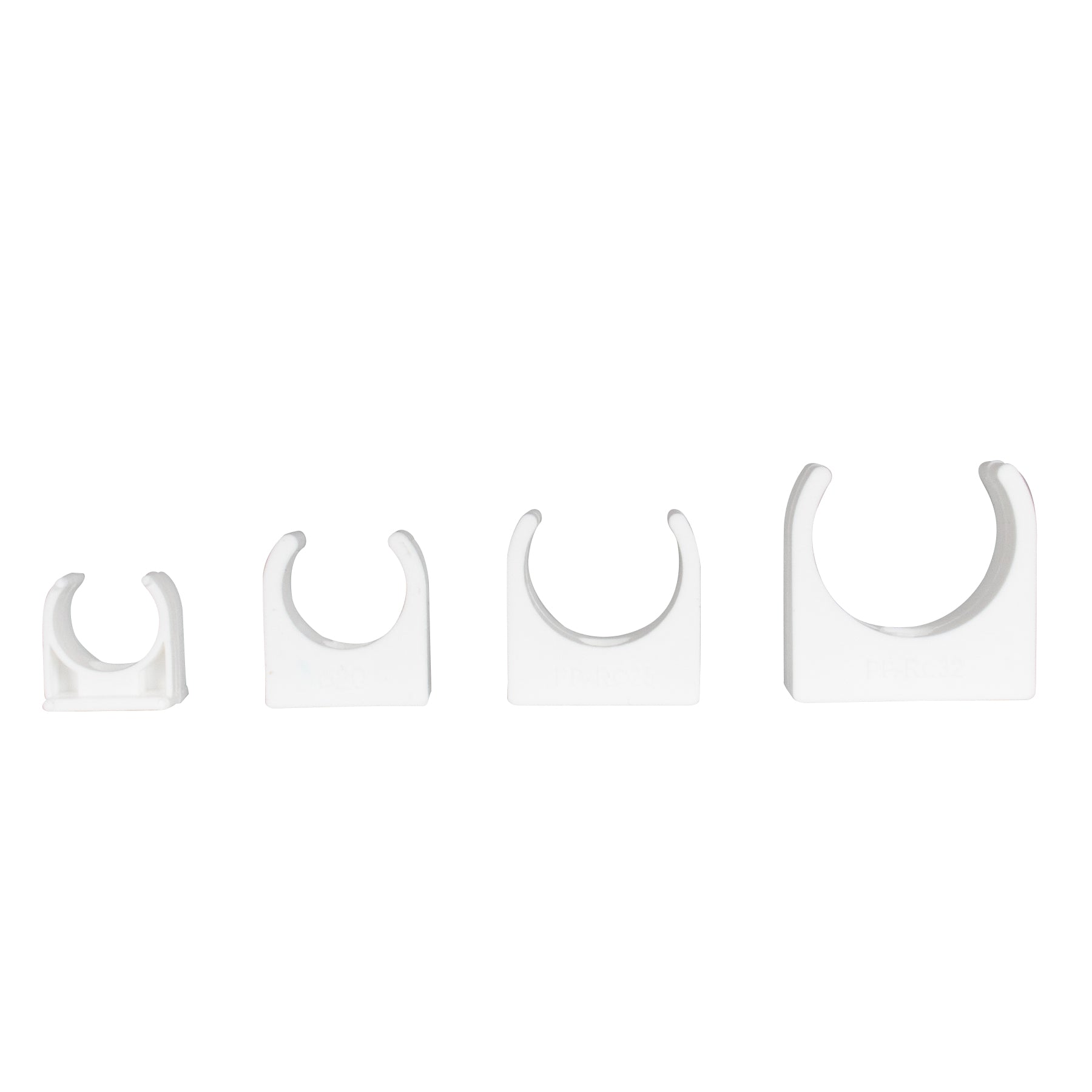 TekTools White Plastic Open Pipe Clips (200 Pack)