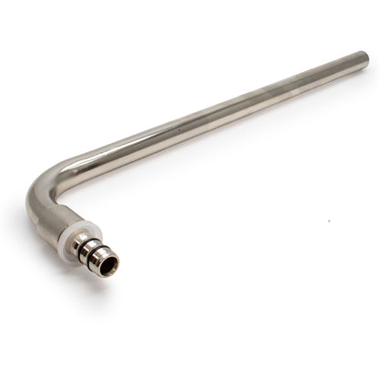 16mm x 15Cu Press Radiator Elbow - Plated