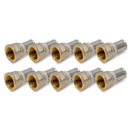 16mm x 3/4" Press Female Adapter