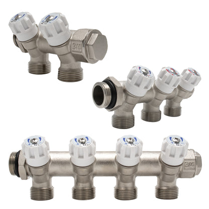 Adept Potable Water Manifolds with Euroconus Connections - 2/3/4 Ports