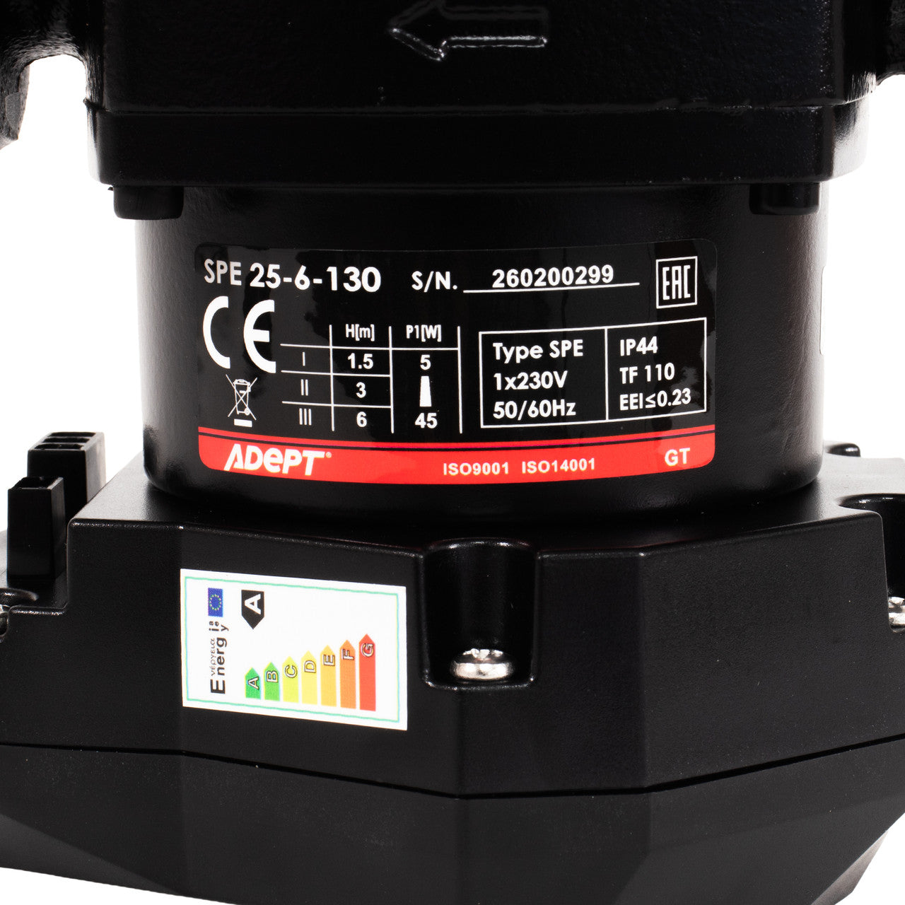 Adept Smart A-Rated Adjustable Speed Circulation Pump - 230V
