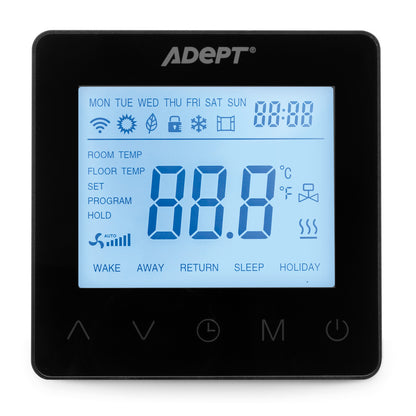 Adept Touch Programmable Thermostat - Black