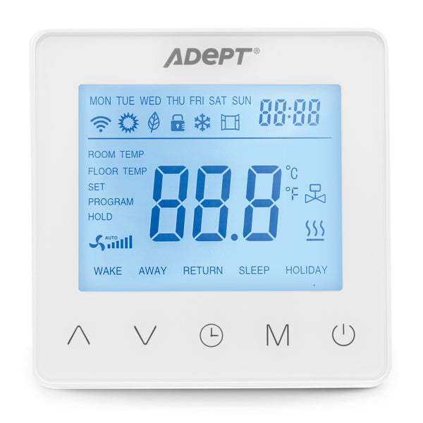 Adept Touch Programmable Thermostat - White