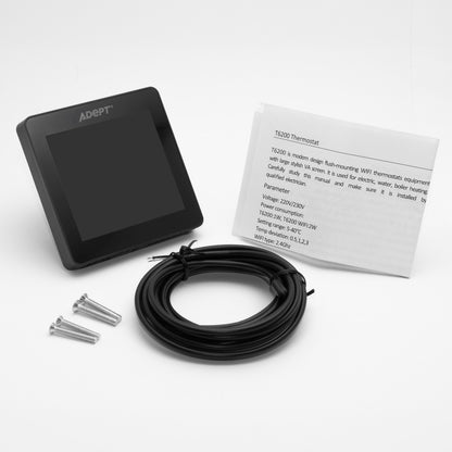 Adept Smart WiFi Touchscreen Thermostat - Black