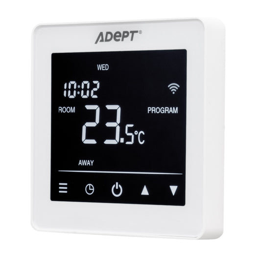 Adept Smart WiFi Touchscreen Thermostat - White