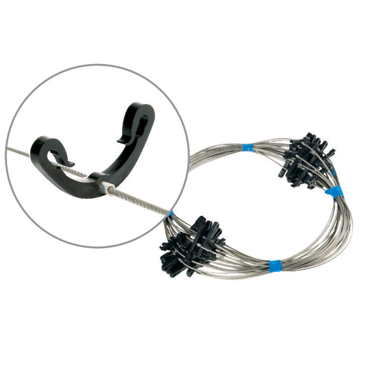 Downpipe spacing wire with clips (20m)