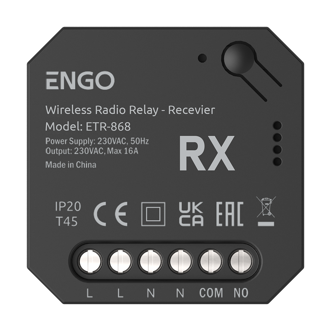 ENGO ETR-868 wireless relay receiver (RX)