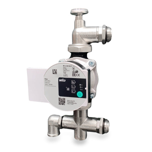 Heat pump underfloor heating control pack with Wilo pump