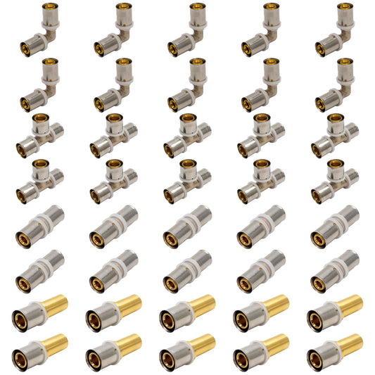 Adept 20mm MLCP Press Fittings Kit - 40 Pack