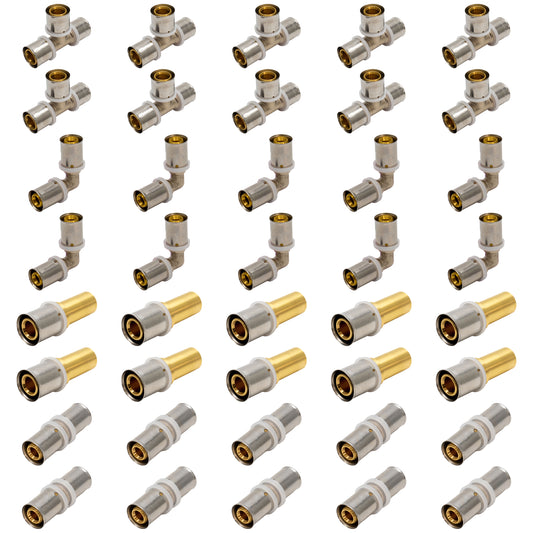 Adept 16mm MLCP Press Fittings Kit - 40 Pack